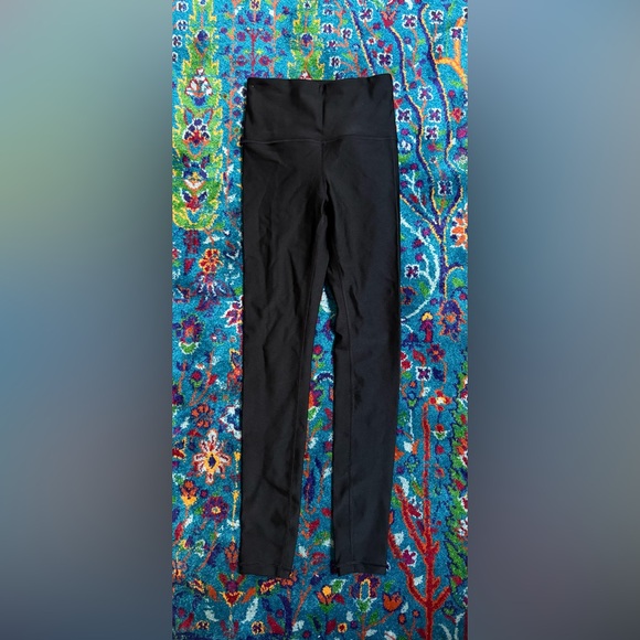 Athleta Elation Shine Tight Leggings Black XXS | High Rise, Shiny Finish - Picture 2 of 4